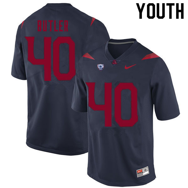 Youth #40 Jashon Butler Arizona Wildcats College Football Jerseys Sale-Navy - Click Image to Close
